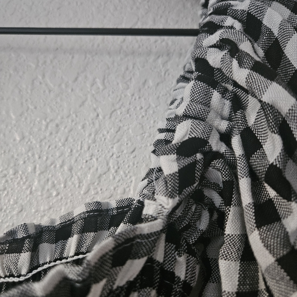 sleeper linenblend gingham atlanta midi dress, medium - Picture 11 of 11